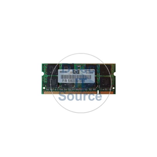 HP 516336-001 - 2GB DDR2 PC2-6400 NON-ECC UNBUFFERED 200 Pins Memory