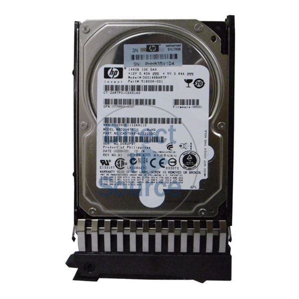 HP 518006-001 - 146GB 10K SAS 3.0Gbps 2.5" Hard Drive