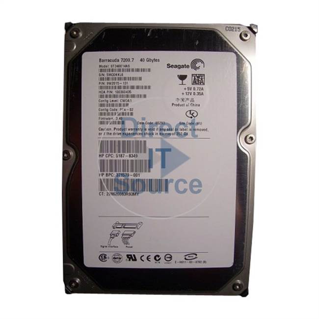 HP 5187-8349 - 40GB 7200RPM SATA 150 Hard Drive