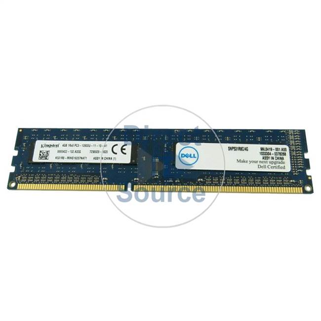 Dell 531R8 - 4GB DDR3 PC3-12800 Non-ECC Unbuffered 240-Pins Memory