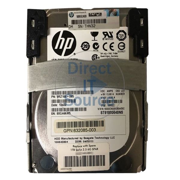 HP 632085-003 - 1TB 7.2K SATA 6.0Gbps 2.5" Hard Drive