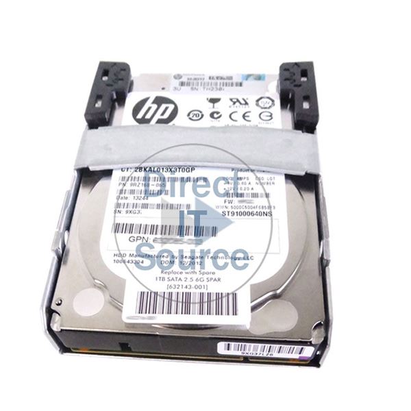 HP 632143-001 - 1TB 7.2K SATA 3.0Gbps 2.5" Hard Drive