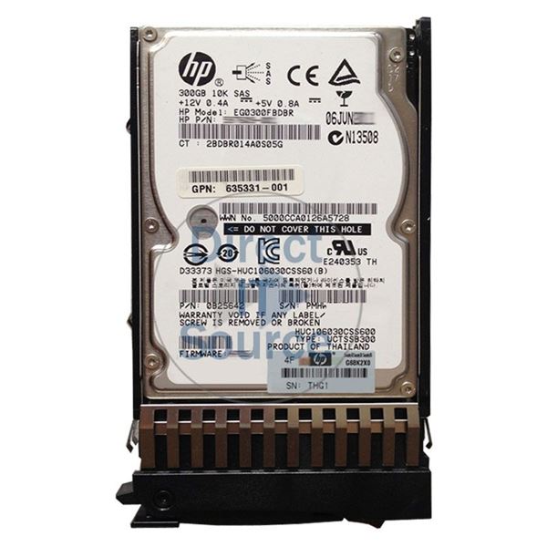 HP 635331-001 - 300GB 10K SAS 6.0Gbps 2.5" Hard Drive