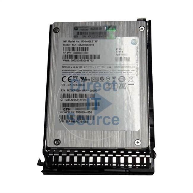 HP 636619-006 - 400GB SATA 2.5" SSD