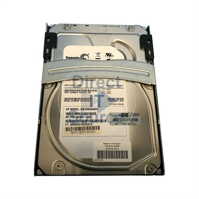 HP 637735-001 - 1TB 7.2K SATA 3.5" Hard Drive
