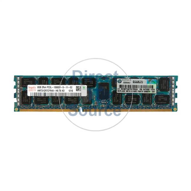 HP 647650-07H - 8GB 1333MHz DDR-3 PC3L-10600R 240-Pins Dual Rank DIMM Memory