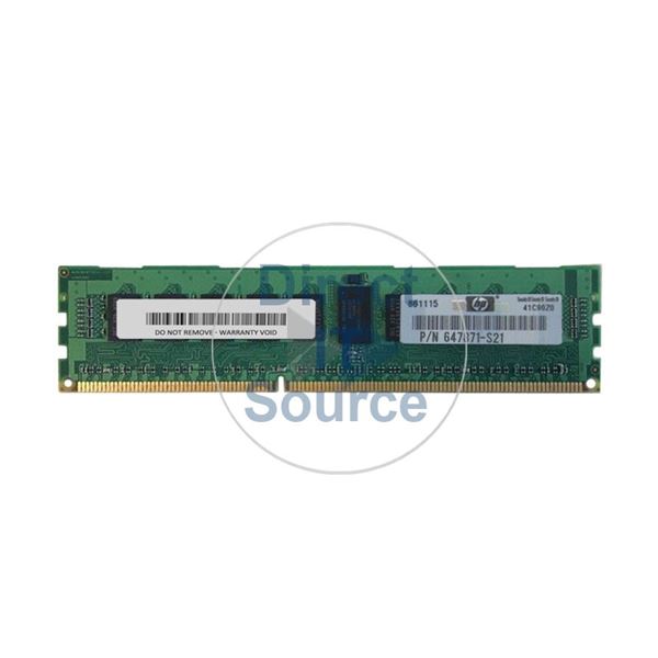 HP 647871-S21 - 4GB DDR3 PC3-10600 ECC Registered 240 Pins Memory