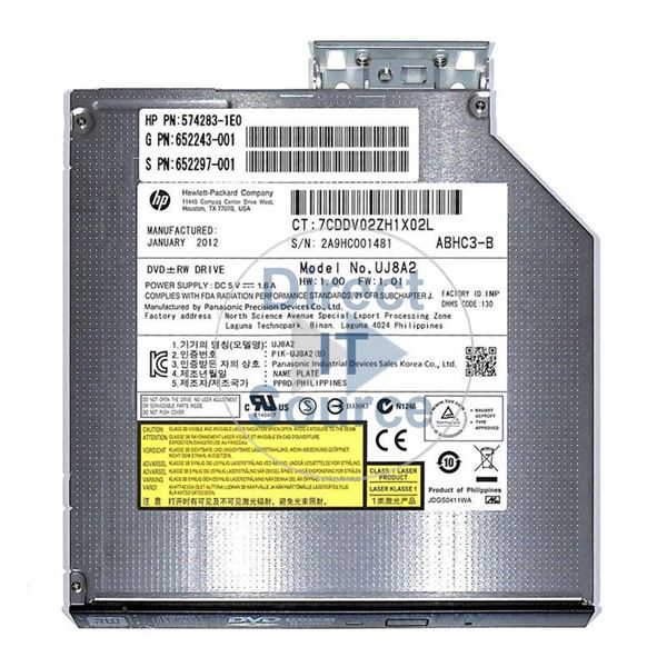 HP 652297-001 - SATA DVD-RW Optical Drive