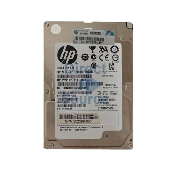 HP 652599-003 - 300GB 15000RPM 2.5-Inch 6GBPS SAS Hard Drive