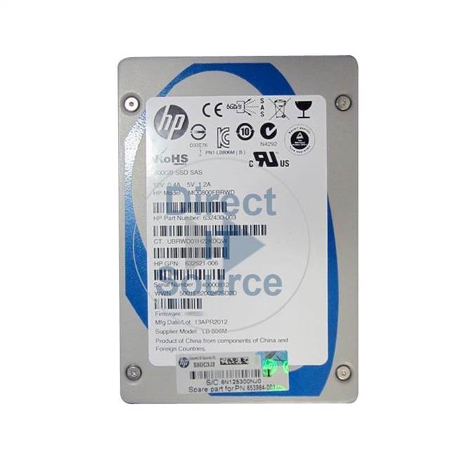 HP 653109-B21 - 800GB SAS 2.5" SSD