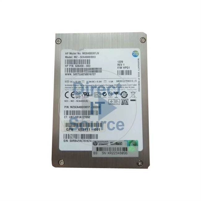 HP 653131-001 - 400GB SATA 2.5" SSD