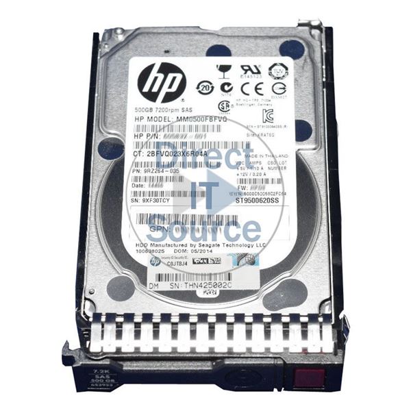 HP 653953-001 - 500GB 7.2K SAS 6.0Gbps 2.5" Hard Drive