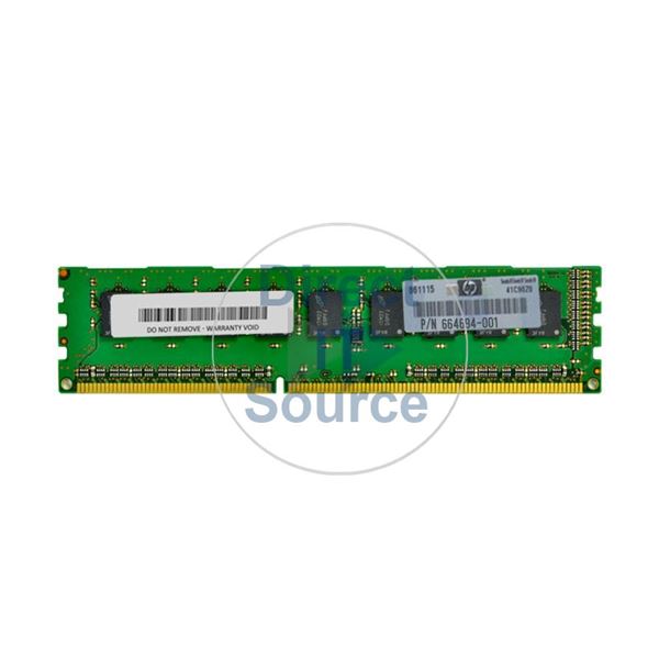 HP 664694-001 - 2GB DDR3 PC3-10600 ECC UNBUFFERED 240 Pins Memory
