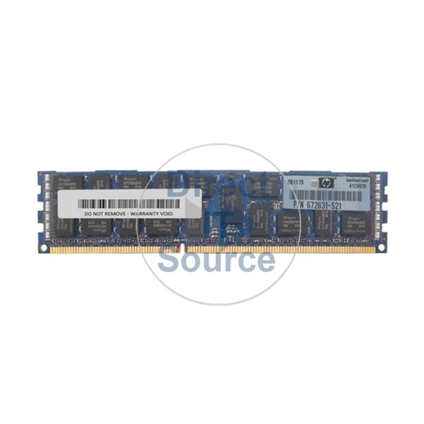 HP 672631-S21 - 16GB DDR3 PC3-12800 ECC Registered 240 Pins Memory