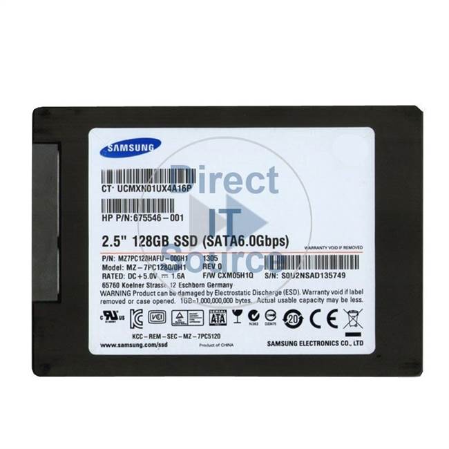 HP 675546-001 - 128GB SATA 2.5" SSD