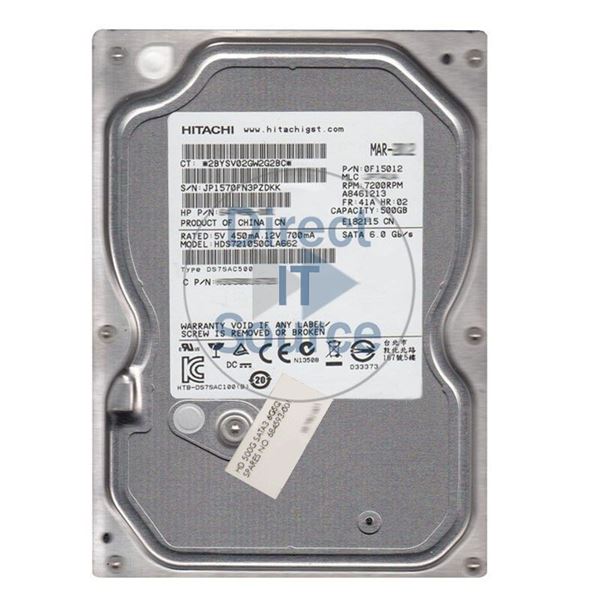 HP 684593-001 - 500GB 7.2K SATA 6.0Gbps 3.5" Hard Drive