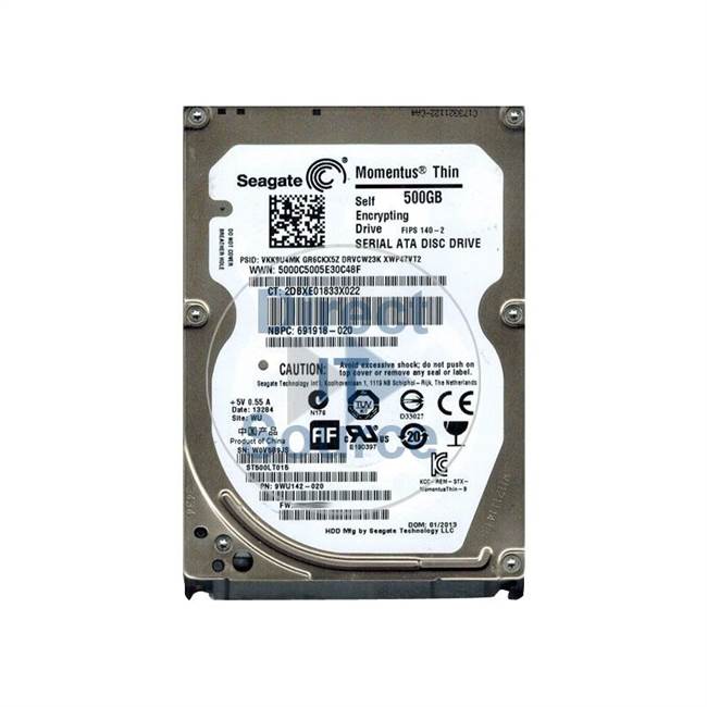 HP 691918-020 - 500GB 5.4K SATA 2.5Inch 16MB Cache Hard Drive