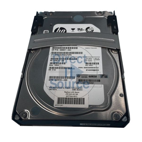 HP 697966-001 - 4TB 7.2K SAS 6.0Gbps 3.5" Hard Drive