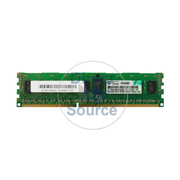HP 713754-071 - 4GB DDR3 PC3-12800 ECC Registered 240 Pins Memory