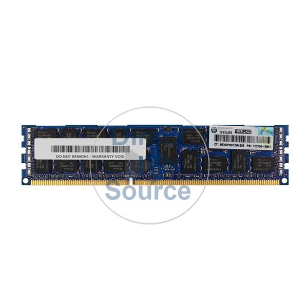 HP 713756-MH1 - 16GB DDR3 PC3-12800 ECC Registered 240-Pins Memory