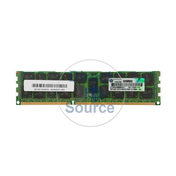 HP 715284-001 - 16GB DDR3 PC3-12800 ECC Registered 240 Pins Memory