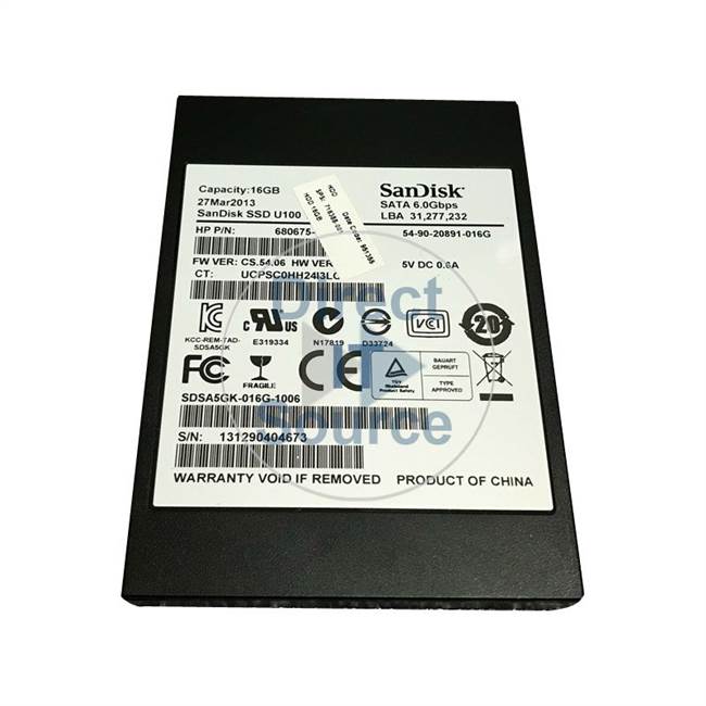 HP 716388-001 - 16GB SATA SSD