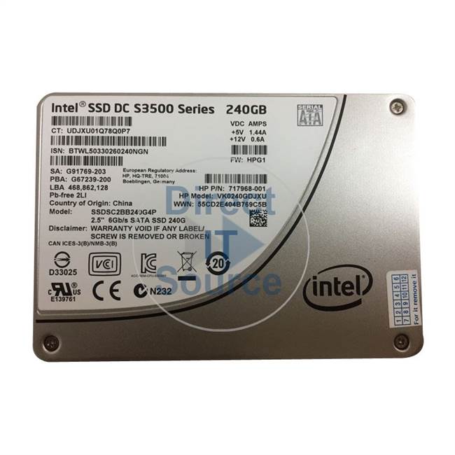 HP 717968-001 - 240GB SATA 2.5" SSD