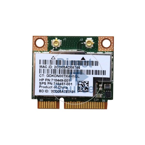 HP 718449-001 - 802.11AbGN WLAN Wireless Card