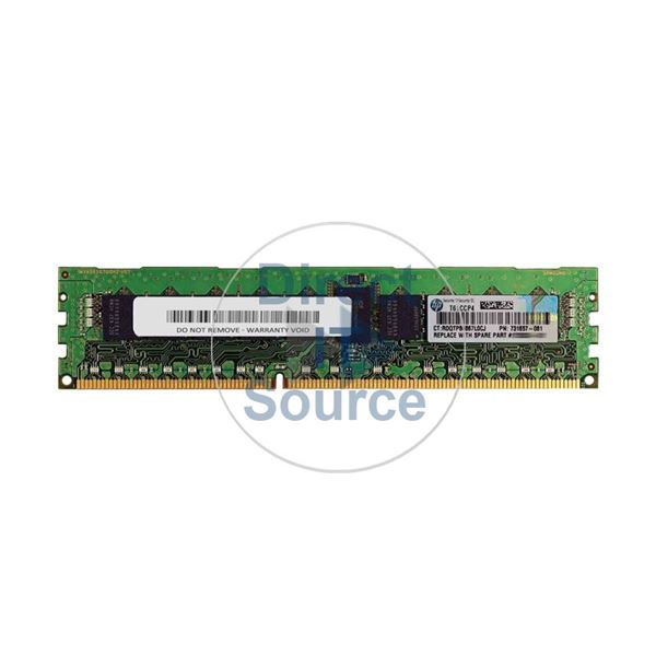 HP 731657-081 - 8GB  DDR3 PC3-14900 ECC Registered 240 Pins Memory