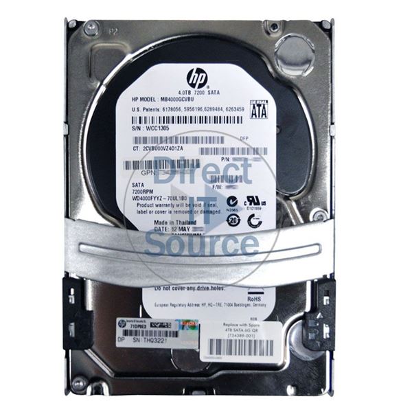 HP 734389-001 - 4TB 7.2K SATA 6.0Gbps 3.5" Hard Drive