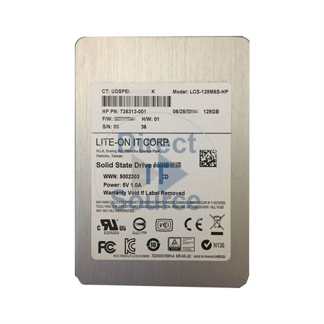 HP 735313-001 - 128GB SATA 2.5" SSD