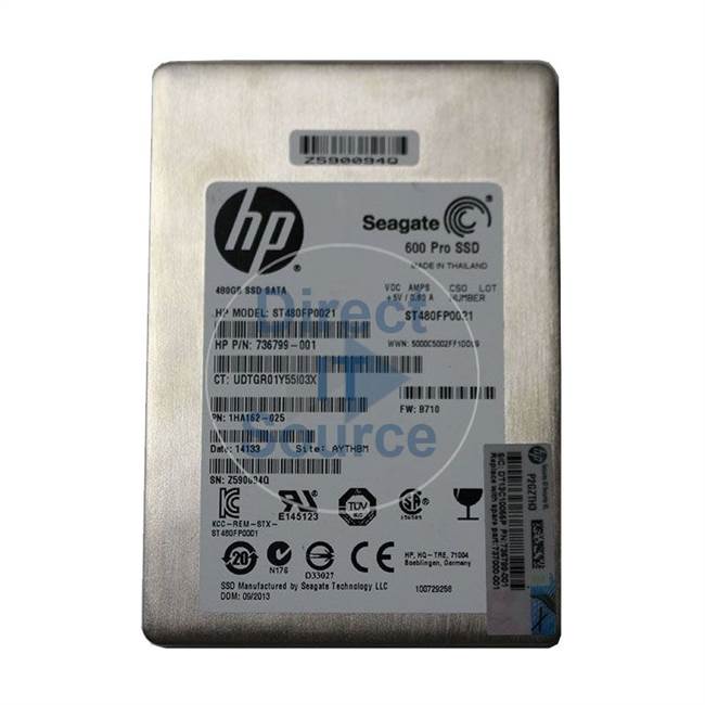 HP 737000-001 - 480GB SATA 2.5" SSD