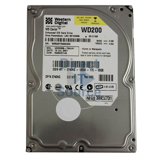 Dell 740NG - 20GB 7200RPM 3.5Inch Hard Drive