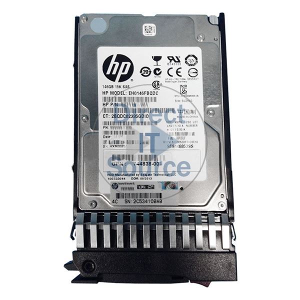 HP 744838-001 - 146GB 15K SAS 6.0Gbps 2.5" Hard Drive
