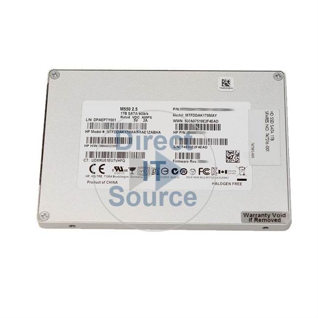 HP 747585-001 - 1TB SATA 2.5" SSD