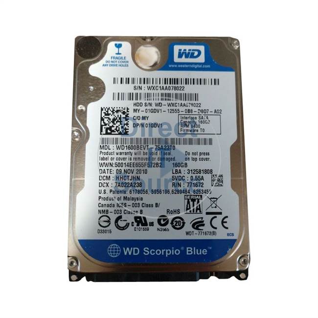 Dell 75A23T0 - 250GB 5.4K SATA 2.5" Hard Drive