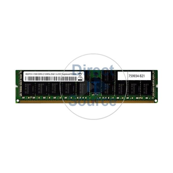 HP 762200-081 - 8GB DDR4 PC4-17000 ECC Registered 288-Pins Memory
