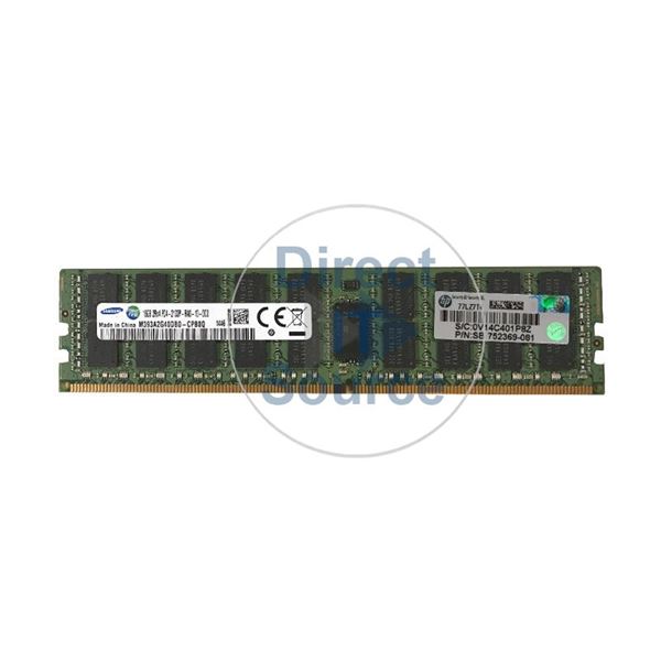 HP 774172-001 - 16GB DDR4 PC4-17000 ECC Registered 288-Pins Memory