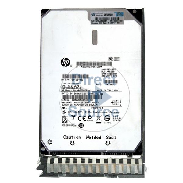 HP 780767-001 - 6TB 7.2K SAS 6.0Gbps 3.5" Hard Drive