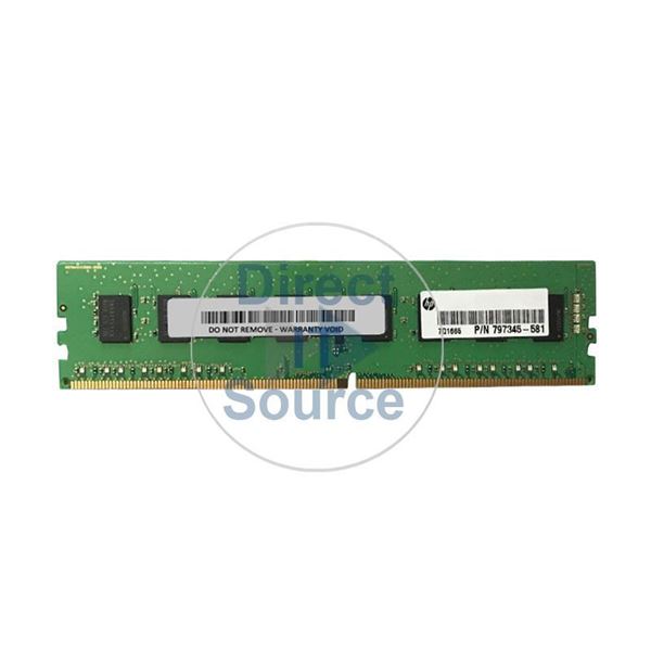 HP 797345-581 - 4GB DDR4 PC4-17000 Non-ECC Unbuffered 288-Pins Memory