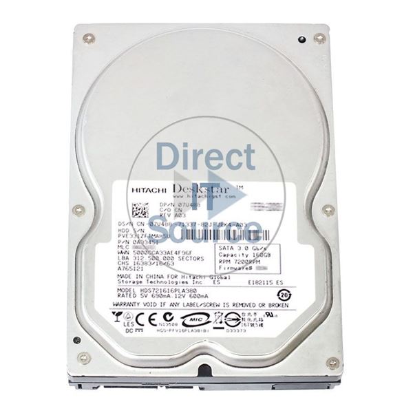 Dell 7U488 - 160GB 7.2K SATA 3.5" Hard Drive