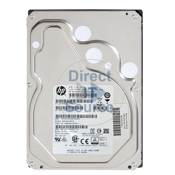 HP 801925-001 - 4TB 7.2K SATA 6.0Gbps 3.5" Hard Drive