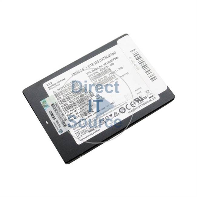 HP 816961-005 - 1.92TB SATA 6.0Gbps 2.5" SSD