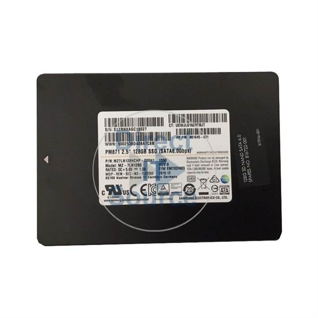 HP 817056-001 - 128GB SATA 6.0Gbps 2.5" SSD