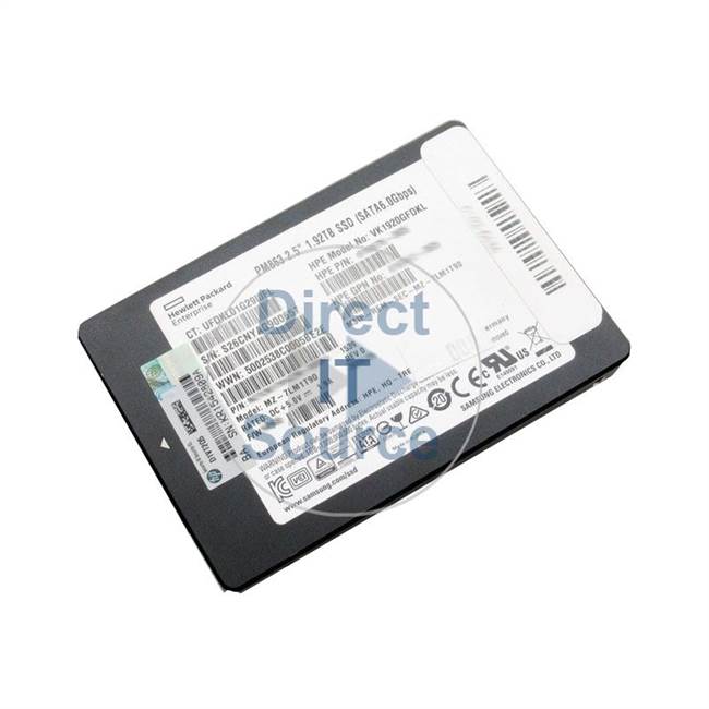 HP 817085-001 - 1.92TB SATA 6.0Gbps 2.5" SSD