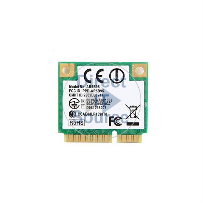 Dell AR5B95-06 - Wireless AtherOS Half-Mini 802.11 B-Gn PCI-E Card