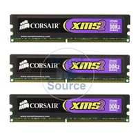 Corsair CMT6GX3M3A1600C7 - 6GB 3x2GB DDR3 PC3-12800 Non-ECC Unbuffered 240-Pins Memory