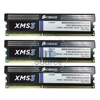 Corsair CMX12GX3M3A1333C9 - 12GB 3x4GB DDR3 PC3-10600 Non-ECC Unbuffered 240-Pins Memory