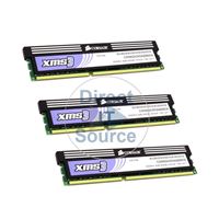 Corsair CMX6GX3M3A2000C9 - 6GB 3x2GB DDR3 PC3-16000 Non-ECC Unbuffered 240-Pins Memory