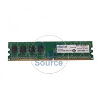 Crucial CT12864AA800.8FG - 1GB DDR2 PC2-6400 Non-ECC Unbuffered 240-Pins Memory